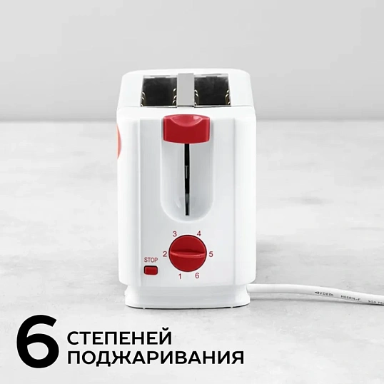 Тостер SCARLETT SC-TM11013, 650Вт, белый