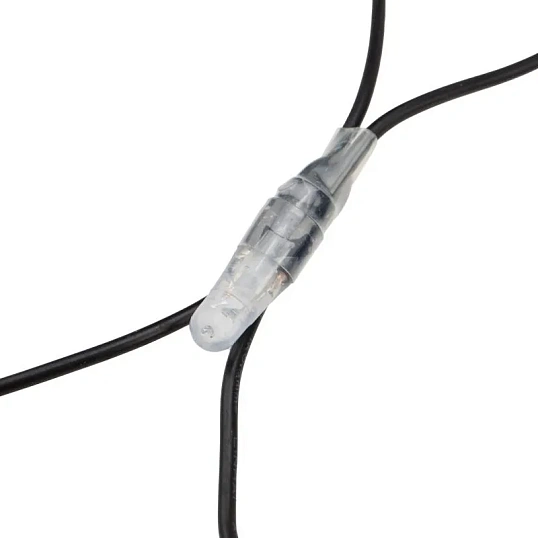 Гирлянда светодиодная Сеть 288 LED, 2х1,5м, черный ПВХ,ТЕПЛЫЙ БЕЛЫЙ 215-026