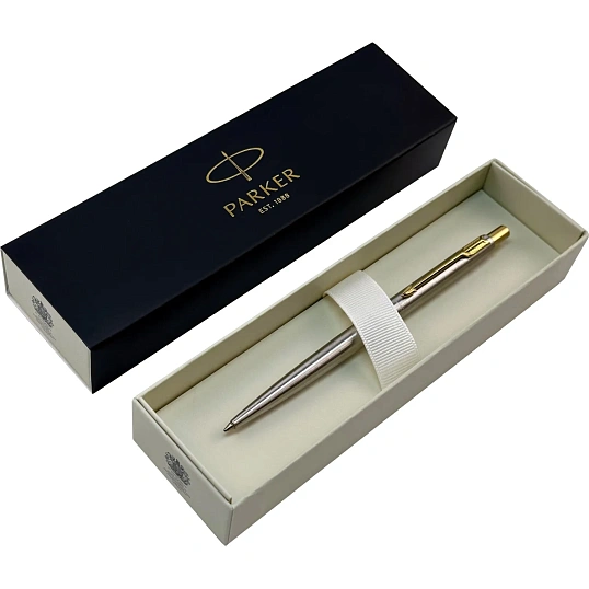 Ручка шариковая Parker Classic SS GT 1,0мм, кнопочн, синяя, 9000013839