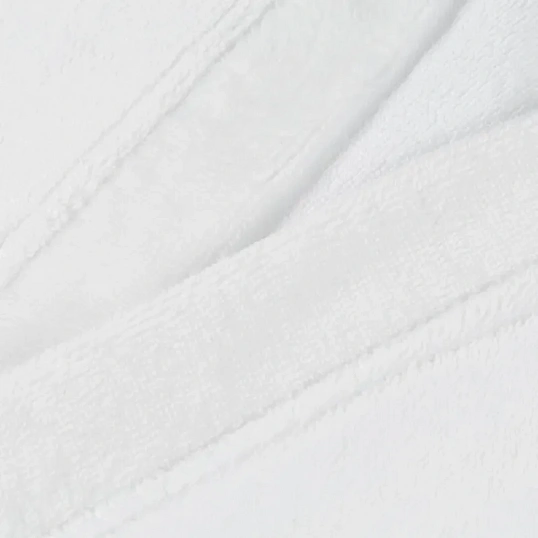 Халат банный микровелюр Luscan, 52, 300 гр/м2, Отель белый