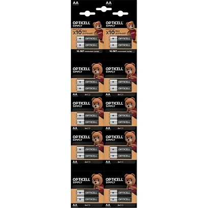 Батарейка OPTICELL AA 2Х10 HBDC, 20 шт/уп