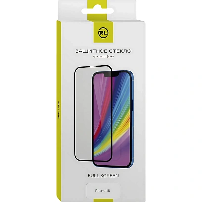 Защитное стекло Red Line УТ000039563 iPhone 16 FULL GLUE черный