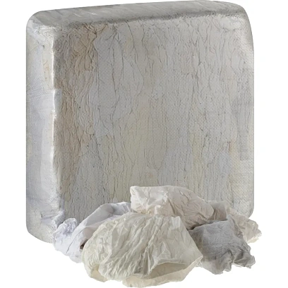 Ветошь коттон белый_Б, 10кг