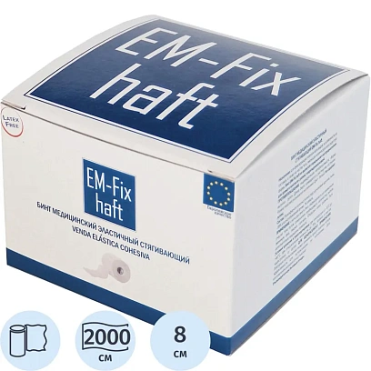 Бинт самофикс эласт 20м х 8см EM-FIX HAFT