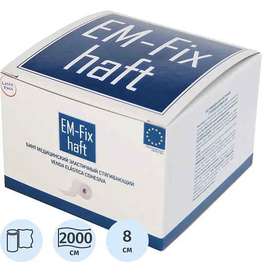 Бинт самофикс эласт 20м х 8см EM-FIX HAFT