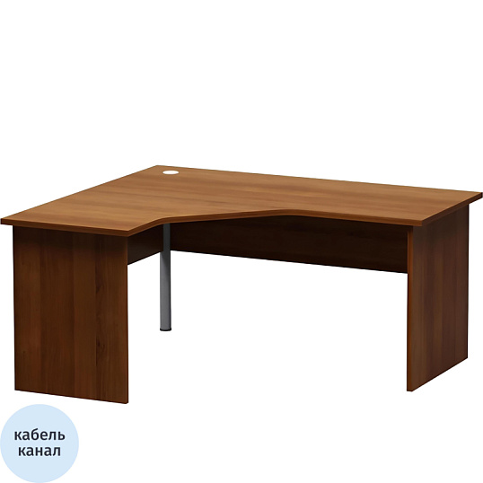 Стол угловой Этюд Т20.34 (047,048,306) левый орех 1600х1400