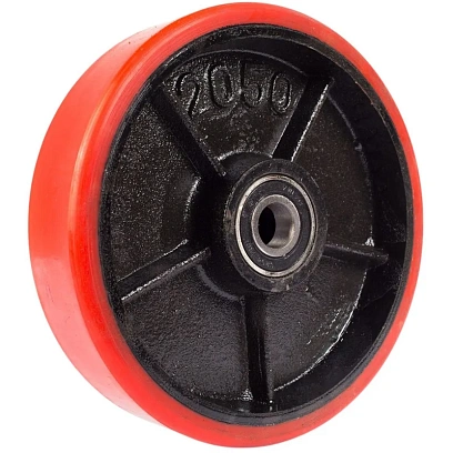 Колесо полиуретан 200х50мм с подшипником для тележек гидравлических 1001405