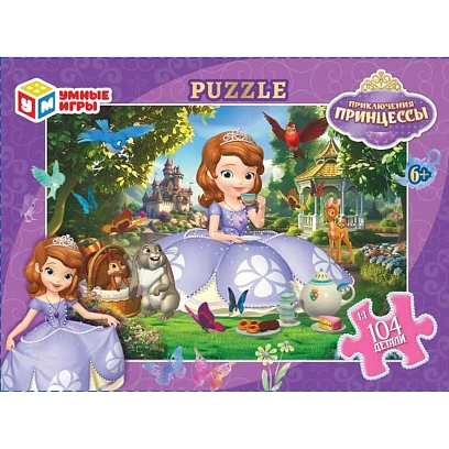 Пазл puzzle 104 детали Приключения Принцессы, 4660254451490