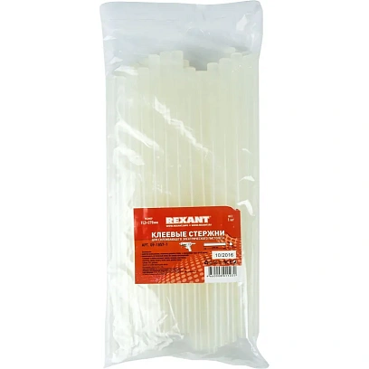 Стержень клеевой REXANT d11х270мм прозрачные, 1кг. (09-1857-1)