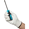 Перчатки защитные TOPFORT нейлоновые с п/у покрытием белые р. 7 (S)