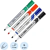 Набор маркеров для белых досок Deli EU099,со стир.,пулев.нак 2мм,4цв