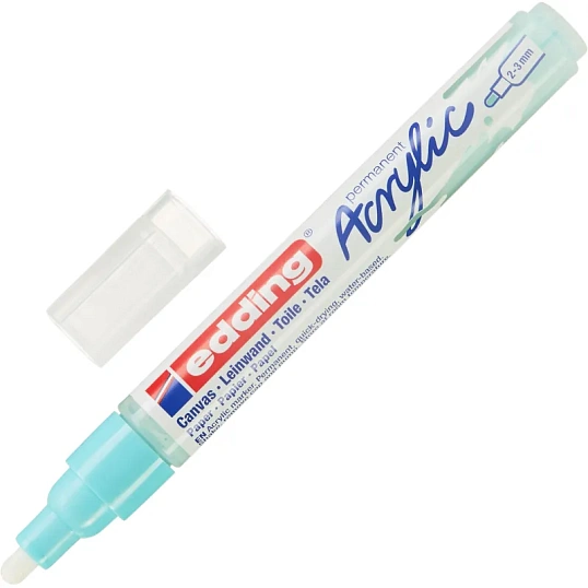 Набор акриловых маркеров Edding кругл.нак. 2-3 мм,  6 шт в наборе