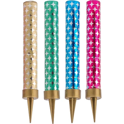 Набор свечей Фонтан настольный 10см 30сек 4шт/уп, MF-004