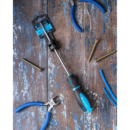 Отвертка шлицевая SL 5,5x150 TOPFORT (546008)