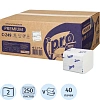 Бумага туалетная д/дисп Protissue 2сл 250лист 40 пачек в уп С249