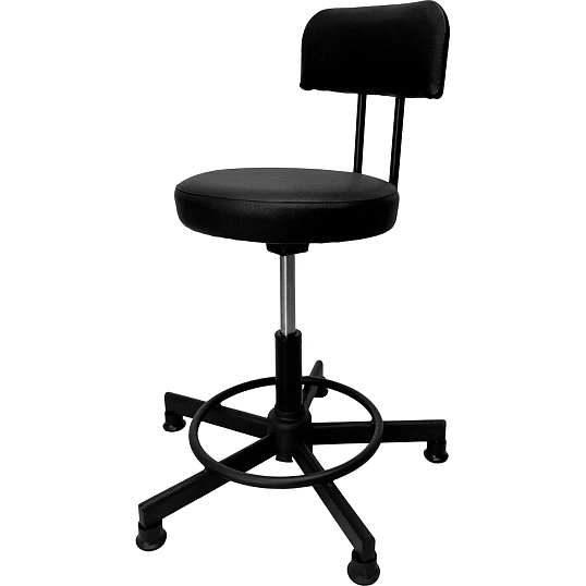 Кресло кассира КО _РС01.00.12(РС12-201-02-01) на опорах  каркас чер к/з чер