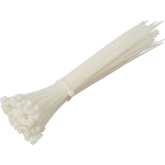 Хомут стяжка нейлоновая морозост Topfort 3х150 (2,5х150 мм) белый 100 шт/уп