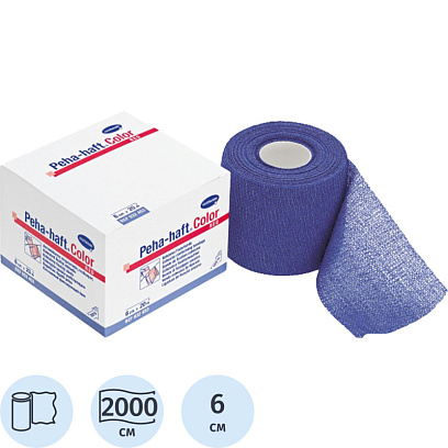 Бинт самофикс эласт 20м х 6см, синий, PEHA-HAFT