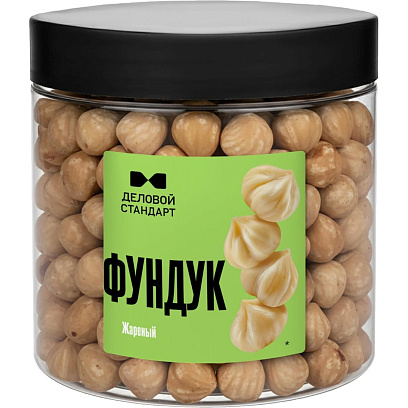 Фундук Деловой Стандарт жареный в банке, 250 г