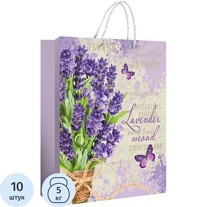 Пакет подарочный (L) лаванда, 151101311