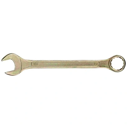 Ключ комбинированный 19мм, желтый цинк REXANT 12-5813-2