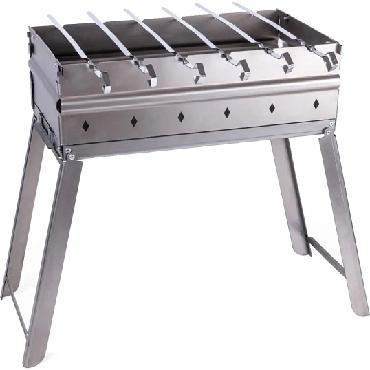 Мангал со складными ножками, с 6 шампур, Forester 45х25см,в кейсе, BC-783M