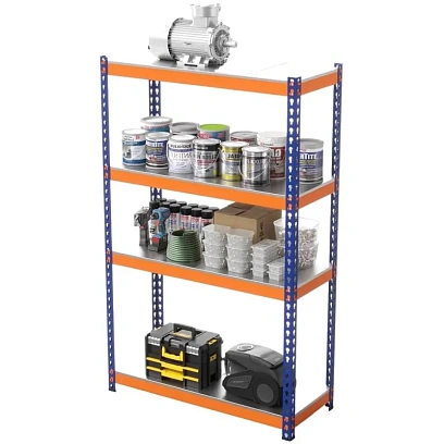 Стеллаж металлический ГТС_Профи-Т 2000x1540x455, Ярусы: 4 шт. оцинк. метал