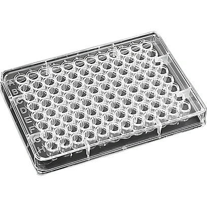 Планшет 96 лунок стер., П-образное дно, крышка, 12002720, 100шт/уп