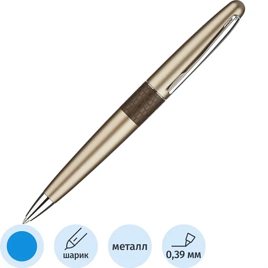 Ручка шариковая  PILOT  бронзовая ящерица  серия животные в футляре