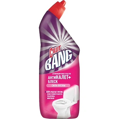 Средство для сантехники CILLIT BANG Антиналет+Блеск Сила весны 750мл