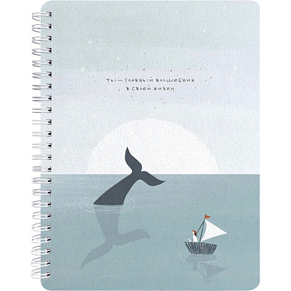 Тетрадь общая А5 120л.клетка,спир,Be Smart,Soul,N3684