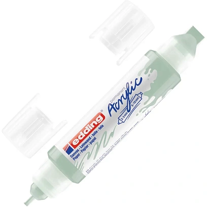 Маркер акриловый двусторонний 3D Edding 5400/928. 2-3, 5-10 мм. Цвет Мята