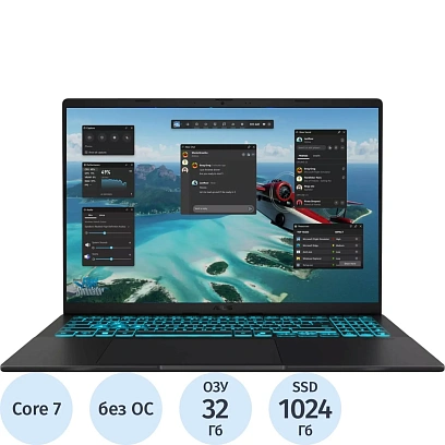 Ноутбук Asus V16 V3607VP(90NB16R1-M001M0)Core7-240H/32Gb/1TbSSD/RTX/16/NoOS