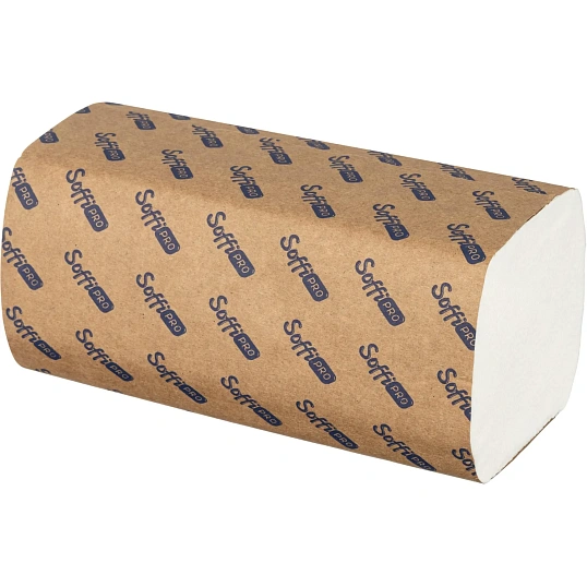 Полотенца бумажные д/дисп SoffiPro Comfort V-сл 1сл тисн 250шт/пач 20пач/уп