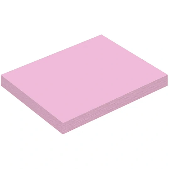 Бумага для заметок с клеевым краем Economy 76x51 мм, 100 л, пастел розовый