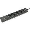 Удлинитель Power Cube, 4р/1.9м выкл.,3USB, 3.5кВт,16А,,3x1,0 черн(PC-7B-2M)