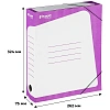 Короб архивный Комус гофрокартон, 75мм, сиреневый корешок
