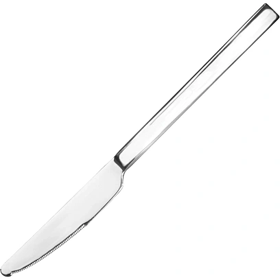 Нож столовый 'Профиль';сталь нерж.;,H=6,L=231/100,B=5мм;металлич. 12шт/уп