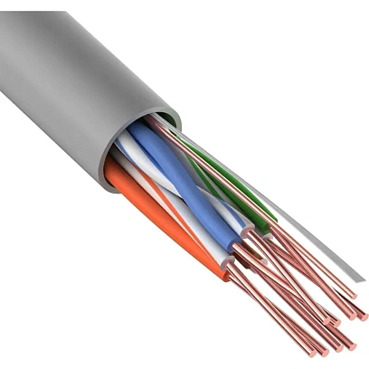 Кабель REXANT (01-0067) U/UTP, CAT6,ZH нг(А)-HF,4PR,23AWG,IND,SOLID,305м