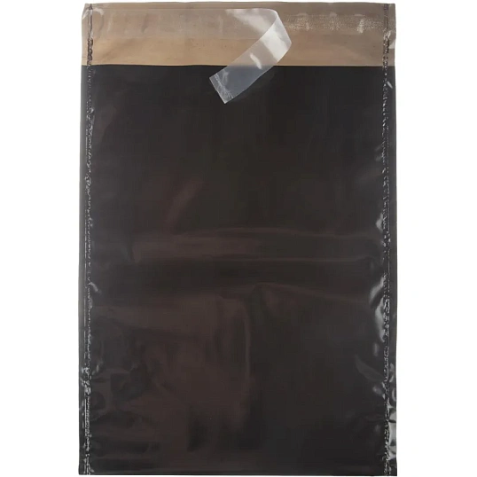 Курьер-пакет ПВД без печати, без КСД,черный, 165x240+40,45 мкм, 250 шт/уп