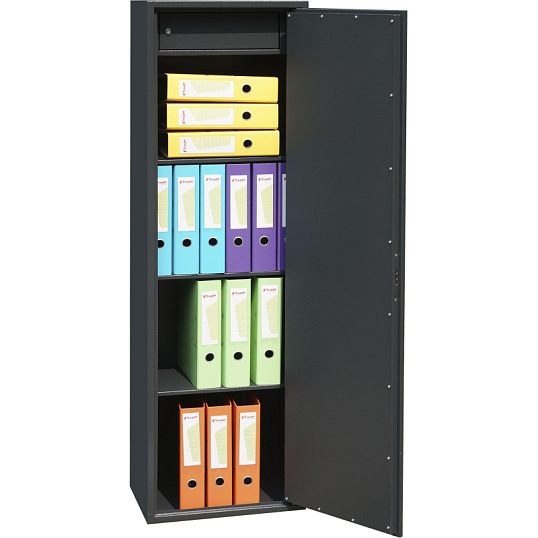 Шкаф для бумаг металлический Комус Мебель Cobalt TSL-150M, 340х460х1500 мм