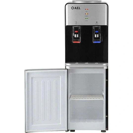 Кулер AEL LD-AEL-40c silver/black  для воды,шкафчик нагрев/электр охл