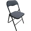 Стул складной ЮТК Easy Chair экокожа, черный 78х45х46,5см