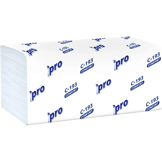 Полотенца бумажные д/держ.PRO 1сл 250л/пач 20пач/кор V-слож.C193
