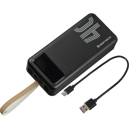 Внешний аккумулятор BigTech (BT-PB-40-BL-10) 40000 mAh черный