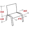 Стул БМФ Easy Chair Rio(ИЗО) черн, пластик серый
