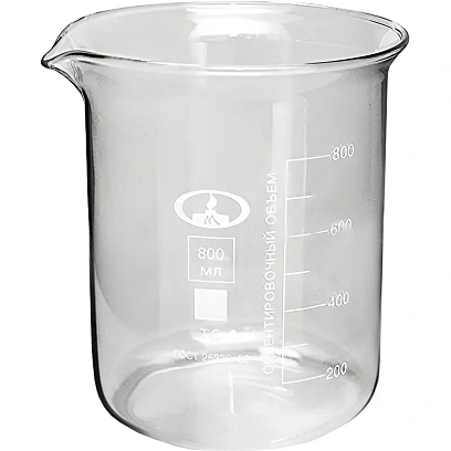 Стакан Н-1-800 с делением, 6 шт/уп, 10003839