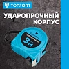 Рулетка TOPFORT BASIC 3мх16мм, пласт корпус, 2 стопора