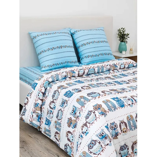 Постельное белье 1,5сп  Бязь наб (нав. 70х70) 7184/1