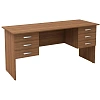 Стол MON_Канц двухтумбовый с ящиками СК28.9 орех